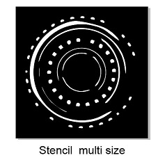 Orbit stencil avaialble in a number of sizes